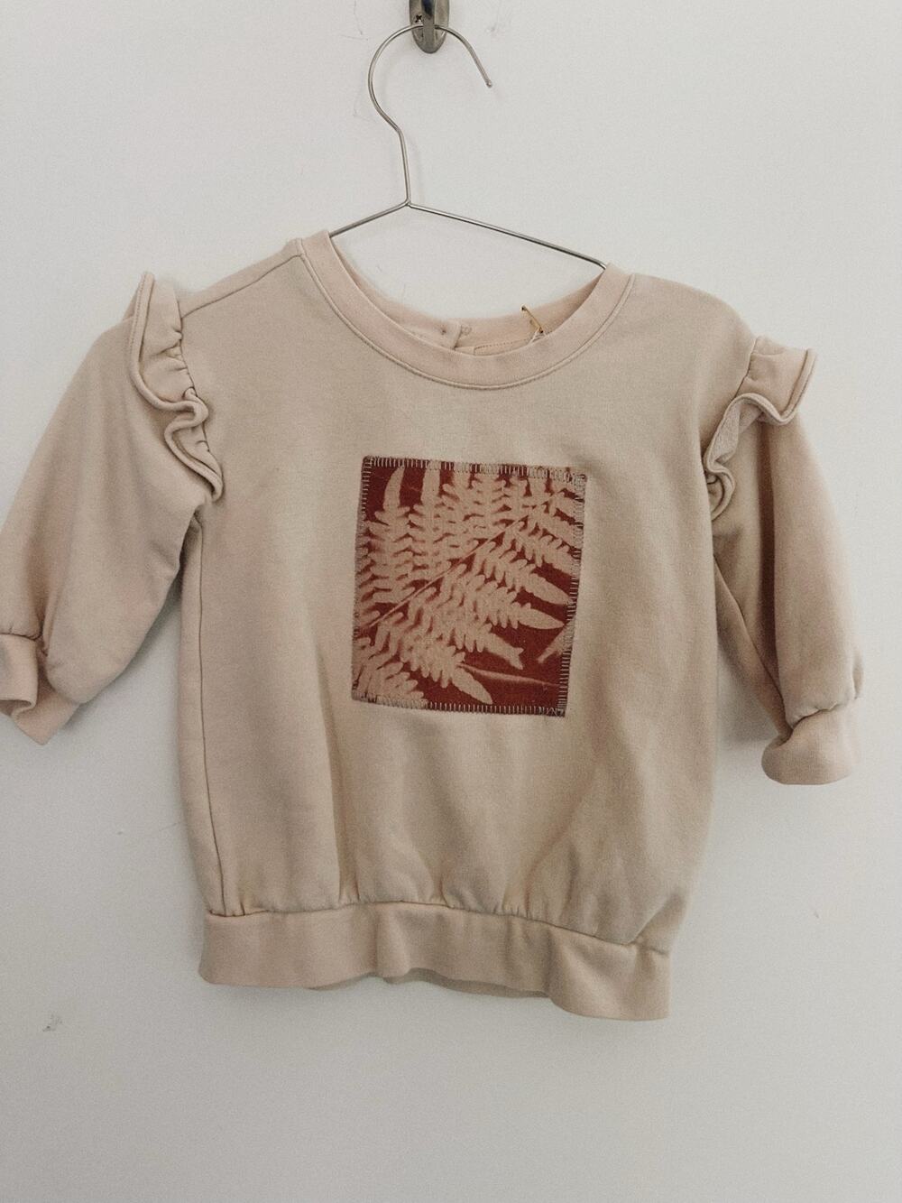 one of one baby girl sunprinted sweatshirt | size 6-12 mos